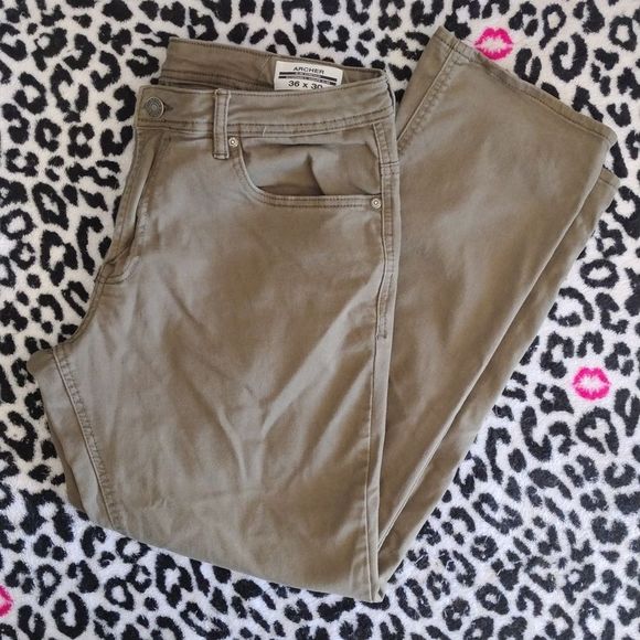 Buffalo David Bitton Other - Buffalo David Button Archer Slim Stretch Extensible Coupe Slim Olive Green Jeans